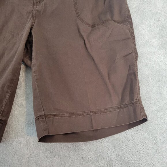 St Johns Bay Womens Shorts 18W Plus Brown Zip Fly Pockets Casual BRO26E - Picture 5 of 10